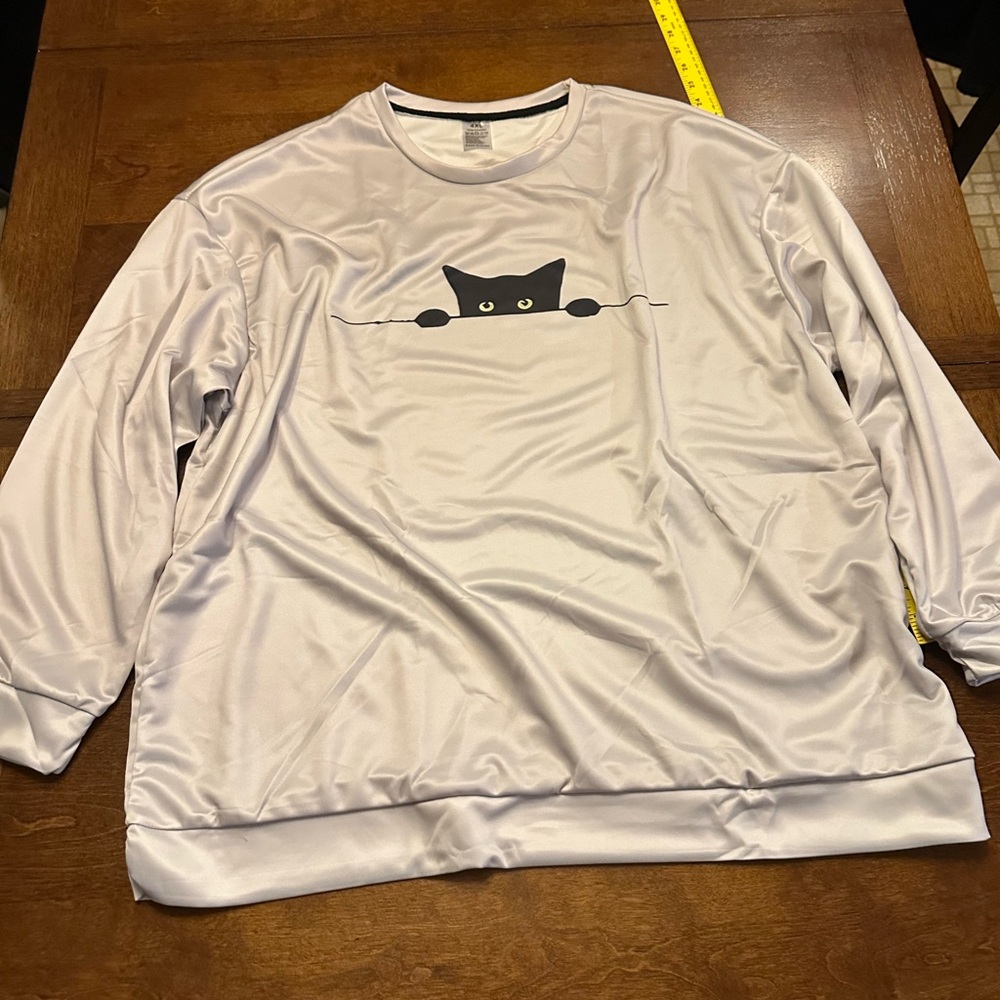 Cat Graphic lightweight grey Sweatshirt Women’s